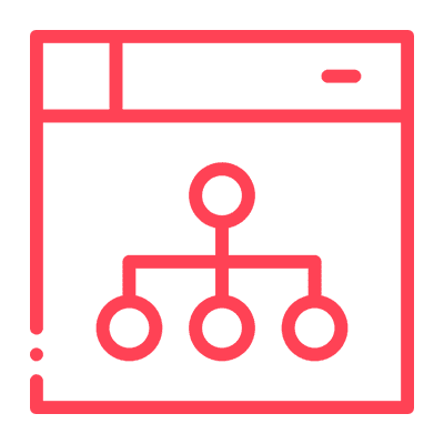 Sitemap within a webpage icon